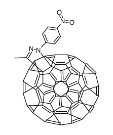 3'-methyl-1'-(4-nitrophenyl)pyrazolino[60]fullerene结构式