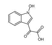 (1-hydroxy-indol-3-yl)-oxo-acetic acid结构式