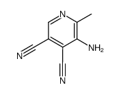 3,4-Pyridinedicarbonitrile,5-amino-6-methyl-结构式