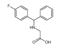 2-[[(4-fluorophenyl)-phenylmethyl]amino]acetic acid Structure