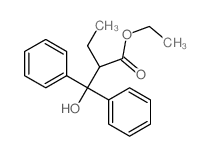 ethyl 2-(hydroxy-diphenyl-methyl)butanoate结构式