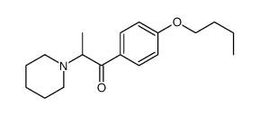 4'-butoxy-2-piperidinopropiophenone structure