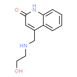 4-[(2-HYDROXY-ETHYLAMINO)-METHYL]-QUINOLIN-2-OL structure