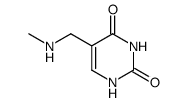 5-methylaminomethyl-1H-pyrimidine-2,4-dione结构式