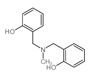 2-[[(2-hydroxyphenyl)methyl-methyl-amino]methyl]phenol结构式