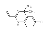 N-(4-chlorophenyl)-N-tert-butyl-prop-2-enimidamide结构式