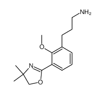 3-(3-(4,4-dimethyl-4,5-dihydrooxazol-2-yl)-2-methoxyphenyl)propan-1-amine Structure