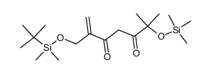 2-[(tert-butyldimethylsiloxy)methyl]-6-methyl-6-(trimethylsiloxy)-1-heptene-3,5-dione Structure