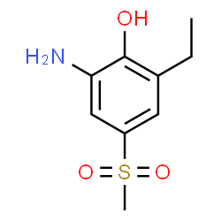 Phenol, 2-amino-6-ethyl-4-(methylsulfonyl)- (9CI) picture