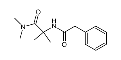 N,N,2-Trimethyl-2-(2-phenylacetamido)propionamid Structure