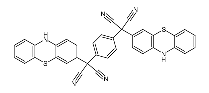 α,α'-di(3-phenothiazinyl)-p-phenylenedimalononitrile结构式