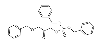 dibenzyl 3-(benzyloxy)-2-oxopropyl phosphate结构式