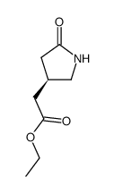 ethyl (R)-(+)-2-oxo-4-pyrrolidineacetate Structure