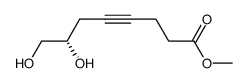 methyl (S)-7,8-dihydroxyoct-4-ynoate Structure