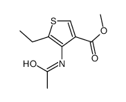 methyl 4-acetamido-5-ethylthiophene-3-carboxylate结构式