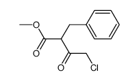 methyl-2-(chloroacetyl)-3-phenylpropanoate Structure