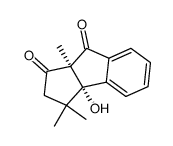 (3aS,8aS)-3a-hydroxy-3,3,8a-trimethyl-2,3,3a,8a-tetrahydrocyclopenta[a]indene-1,8-dione Structure