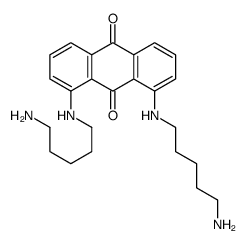 1,8-bis(5-aminopentylamino)anthracene-9,10-dione结构式