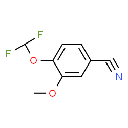 4-DIFLUOROMETHOXY-3-METHOXY-BENZONITRILE Structure