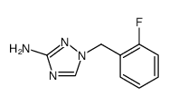 1H-1,2,4-Triazol-3-amine, 1-[(2-fluorophenyl)methyl] Structure