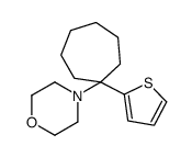 4-(1-thiophen-2-ylcycloheptyl)morpholine结构式