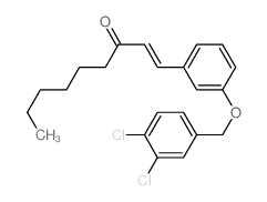 1-Nonen-3-one,1-[3-[(3,4-dichlorophenyl)methoxy]phenyl]-, (E)-(9CI) Structure