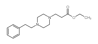 ETHYL 3-(4-PHENETHYLPIPERAZINO) PROPANOATE structure