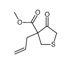 methyl 3-allyl-4-oxotetrahydrothiophene-3-carboxylate Structure