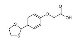 Acetic acid, 2-[4-(1,3-dithiolan-2-yl)phenoxy] Structure