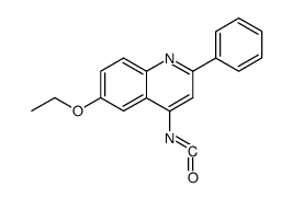 6-ethoxy-2-phenyl-[4]quinolyl isocyanate Structure