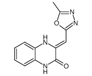 3-(5-Methyl-1,3,4-oxadiazol-2-yl)-methylene-2-oxo-1,2,3,4-tetrahydroquinoxaline Structure