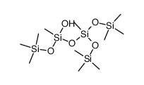 1,1,1,3,5,7,7,7-octamethyl-5-((trimethylsilyl)oxy)tetrasiloxan-3-ol结构式