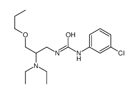 1-(3-chlorophenyl)-3-[2-(diethylamino)-3-propoxypropyl]urea结构式