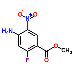 Methyl 4-amino-2-fluoro-5-nitrobenzoate Structure