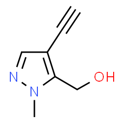 1H-Pyrazole-5-methanol, 4-ethynyl-1-methyl- (9CI) Structure