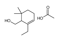 acetic acid,(2-ethyl-6,6-dimethylcyclohex-2-en-1-yl)methanol结构式