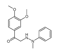 1-(3,4-dimethoxyphenyl)-2-(2-methyl-2-phenylhydrazinyl)ethanone Structure