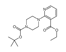 tert-butyl 4-(3-ethoxycarbonylpyridin-2-yl)piperazine-1-carboxylate structure