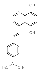 4-[2-(4-dimethylaminophenyl)ethenyl]-8-hydroxy-1H-quinolin-5-one结构式