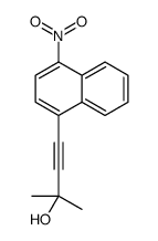 2-methyl-4-(4-nitronaphthalen-1-yl)but-3-yn-2-ol Structure