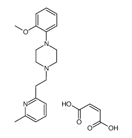 1-(2-methoxyphenyl)-4-<2-<2-(6-methyl)pyridyl>ethyl>piperazine dimaleate Structure