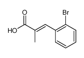 2-PROPENOIC ACID, 3-(2-BROMOPHENYL)-2-METHYL- Structure