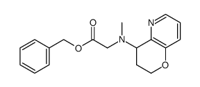 phenylmethyl N-(3,4-dihydro-2H-pyrano[3,2-b]pyridin-4-yl)-N-methylglycinate Structure