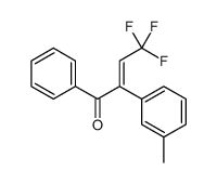 4,4,4-trifluoro-2-(3-methylphenyl)-1-phenylbut-2-en-1-one Structure