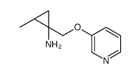 (1S,2S)-2-methyl-1-(pyridin-3-yloxymethyl)cyclopropan-1-amine Structure