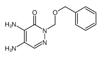 4,5-diamino-2-(phenylmethoxymethyl)pyridazin-3-one Structure