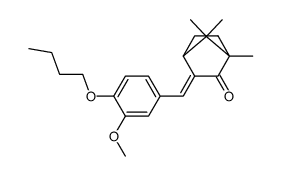 4'-butoxy-3'-methoxy-3-benzylidene-2-oxobornane Structure