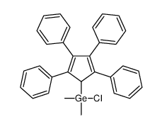 chloro-dimethyl-(2,3,4,5-tetraphenylcyclopenta-2,4-dien-1-yl)germane Structure