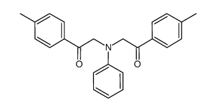 N,N-bis(4-methylphenacyl)aniline Structure