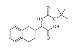 2-Naphthaleneacetic acid, α-[[(1,1-dimethylethoxy)carbonyl]amino]-1,2,3,4-tetrahydro Structure